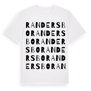 Randersbo ordlek t-shirt – ekologisk bomull t-shirt från Pinshirt