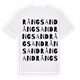 Rångsand ordlek t-shirt