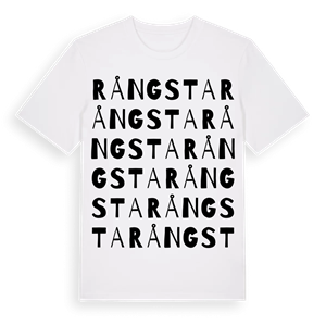 Rångsta ordlek t-shirt – ekologisk bomull t-shirt från Pinshirt