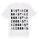 White t-shirt med Råstaberg ordlek t-shirt