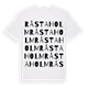 White t-shirt med Råstaholm ordlek t-shirt