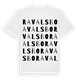 White t-shirt med Ravalsbo ordlek t-shirt