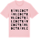 Pink Cotton t-shirt med Rävledet ordlek t-shirt