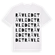 White t-shirt med Rävledet ordlek t-shirt