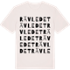 Vintage White t-shirt med Rävledet ordlek t-shirt