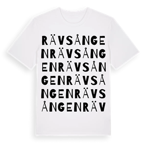 Rävsången ordlek t-shirt – ekologisk bomull t-shirt från Pinshirt
