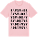 Pink Cotton t-shirt med Rävsvad ordlek t-shirt