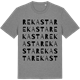 Mid Heather Gray t-shirt med Rekasta ordlek t-shirt