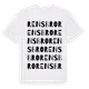 White t-shirt med Rensbro ordlek t-shirt