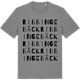 Mid Heather Gray t-shirt med Ribbingebäck ordlek t-shirt