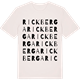 Vintage White t-shirt med Rickberga ordlek t-shirt