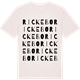 Vintage White t-shirt med Rickebo ordlek t-shirt