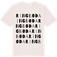 Vintage White t-shirt med Ringboda ordlek t-shirt
