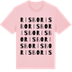 Pink Cotton t-shirt med Risbo ordlek t-shirt