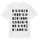 White t-shirt med Risinge Gård ordlek t-shirt