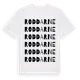 White t-shirt med Roddarne ordlek t-shirt