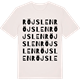 Vintage White t-shirt med Röjslen ordlek t-shirt