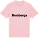 Pink Cotton t-shirt med Romberga fetstil t-shirt