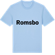 Blue Soul t-shirt med Romsbo fetstil t-shirt