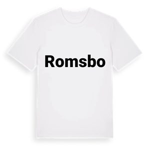Romsbo fetstil t-shirt – ekologisk bomull t-shirt från Pinshirt