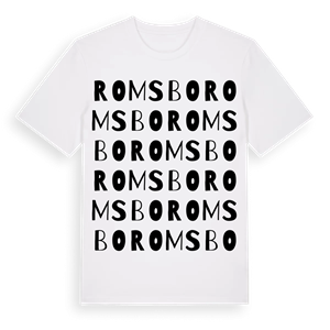 Romsbo ordlek t-shirt – ekologisk bomull t-shirt från Pinshirt
