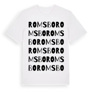 Romsbo ordlek t-shirt – ekologisk bomull t-shirt från Pinshirt