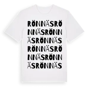 Rönnäs ordlek t-shirt – ekologisk bomull t-shirt från Pinshirt