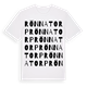 White t-shirt med Rönnatorp ordlek t-shirt