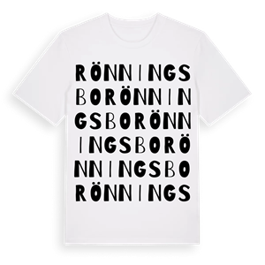Rönningsbo ordlek t-shirt – ekologisk bomull t-shirt från Pinshirt