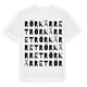 White t-shirt med Rörkärret ordlek t-shirt