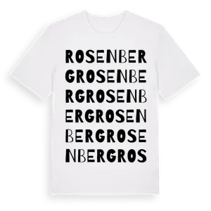 Rosenberg ordlek t-shirt – ekologisk bomull t-shirt från Pinshirt
