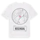White t-shirt med Rosendal t-shirt