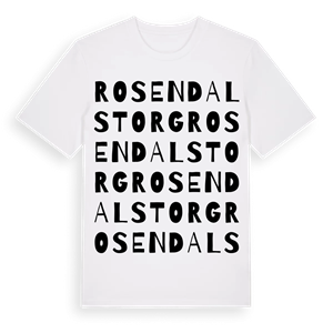 Rosendalstorg ordlek t-shirt – ekologisk bomull t-shirt från Pinshirt