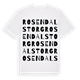 Rosendalstorg ordlek t-shirt