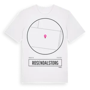 Rosendalstorg t-shirt – ekologisk bomull t-shirt från Pinshirt