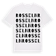 Rosseln ordlek t-shirt