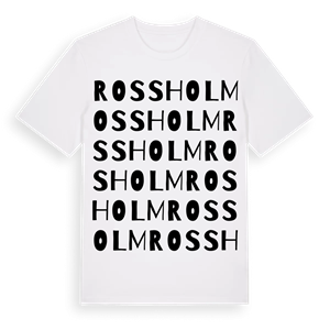 Rossholm ordlek t-shirt – ekologisk bomull t-shirt från Pinshirt