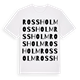 Rossholm ordlek t-shirt