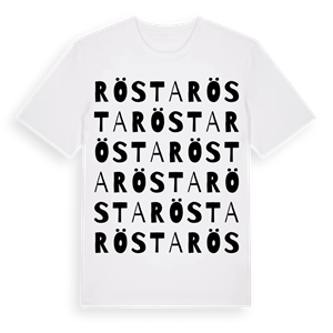 Rösta ordlek t-shirt – ekologisk bomull t-shirt från Pinshirt