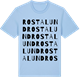 Blue Soul t-shirt med Rostalund ordlek t-shirt