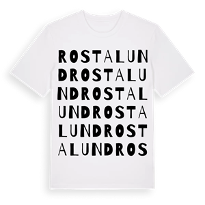 Rostalund ordlek t-shirt – ekologisk bomull t-shirt från Pinshirt