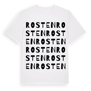 Rosten ordlek t-shirt – ekologisk bomull t-shirt från Pinshirt