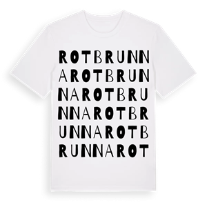 Rotbrunna ordlek t-shirt – ekologisk bomull t-shirt från Pinshirt