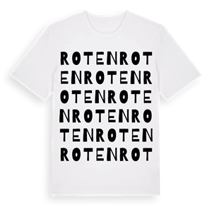 Roten ordlek t-shirt – ekologisk bomull t-shirt från Pinshirt