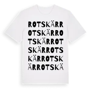 Rotskär ordlek t-shirt – ekologisk bomull t-shirt från Pinshirt