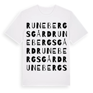 Runebergs gård ordlek t-shirt – ekologisk bomull t-shirt från Pinshirt