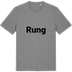 Mid Heather Gray t-shirt med Rung fetstil t-shirt