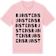 Pink Cotton t-shirt med Runstens ordlek t-shirt