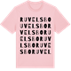 Pink Cotton t-shirt med Ruvelsbo ordlek t-shirt