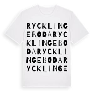 Rycklingeboda ordlek t-shirt – ekologisk bomull t-shirt från Pinshirt